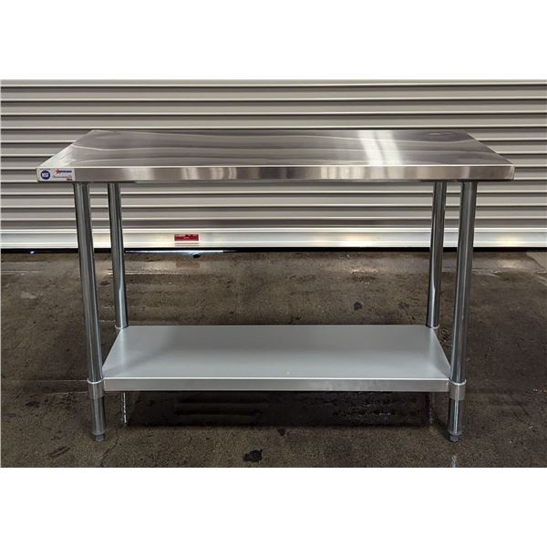 48" x 18" Stainless Steel Work Table, Omcan 47721 | R7-4