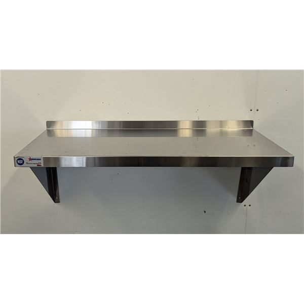 36"x 16" Stainless Wall Shelf, Omcan 24409 | MR5-4