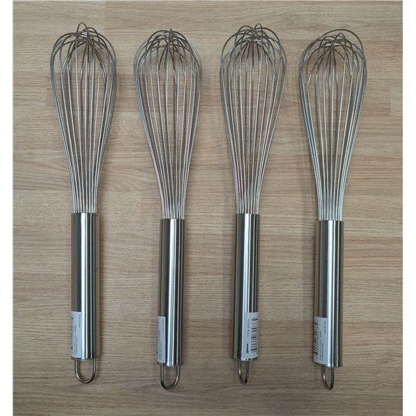 12" Piano Whips, Omcan 80076 - Lot of 4 | L6CR1