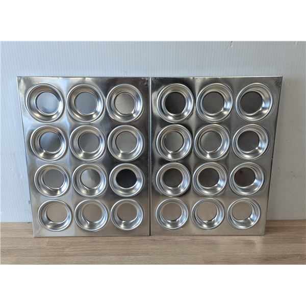 12-Cup Bun Pan, Omcan 80628 - Lot of 2 | L6CR2