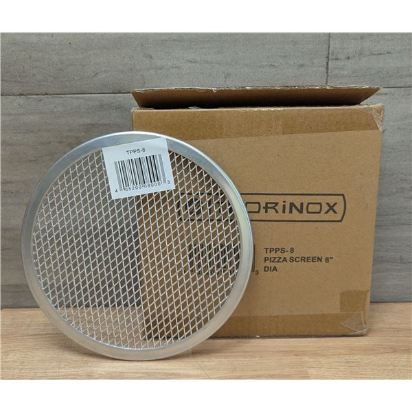 Thorinox 8" Dia Pizza Screens - Lot of 12 (1 Case) | L12B