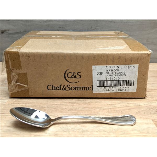 Orzon 5-3/8" Euro Teaspoons, Chef & Sommelier T4810 - Lot of 36 | CC4