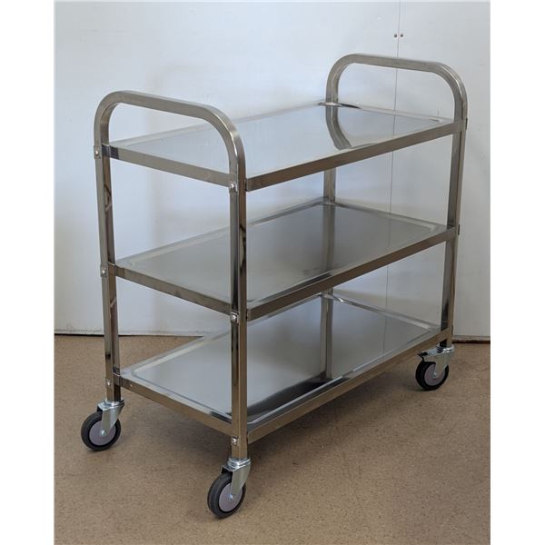 Stainless Bussing Cart, Omcan 24419 | Assembled/R1FL