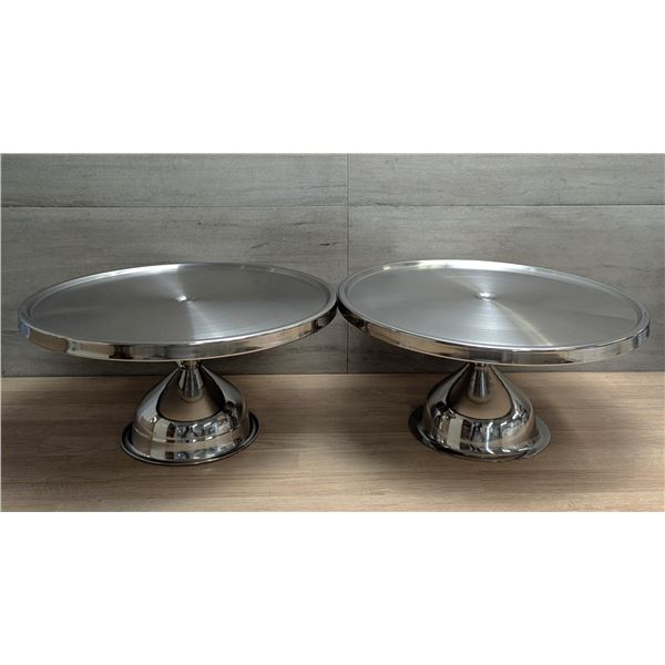 Culinary Essentials 12-13/16" Dia Pastry Stands - Lot of 2 | L5L3