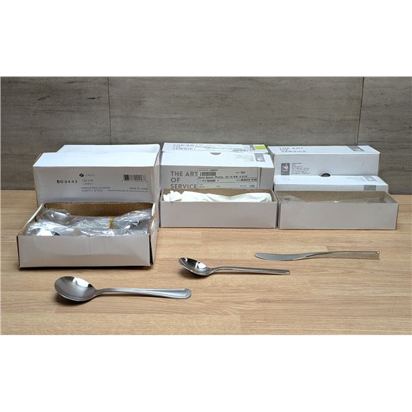 Bouillon Spoons, Demi Spoons & Butter Knives - Lot of 180pcs | FtC