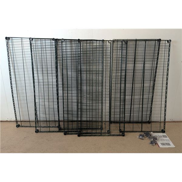 Thorinox 24" x 48" Green Epoxy Wire Shelving - Lot of 8 (2 Cases) | Pallet