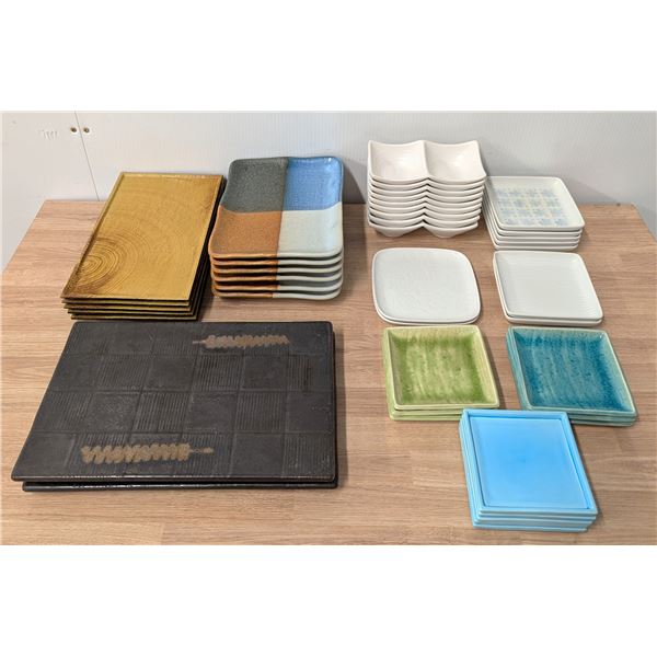 Assorted Rectangular & Square Plates - Lot of Approx. 40pcs | MK4/PALLET