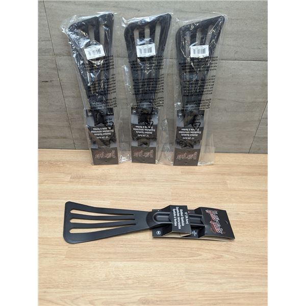 12" x 3-1/2" Nylon Slotted Spaturas - Lot of 4 | RackH