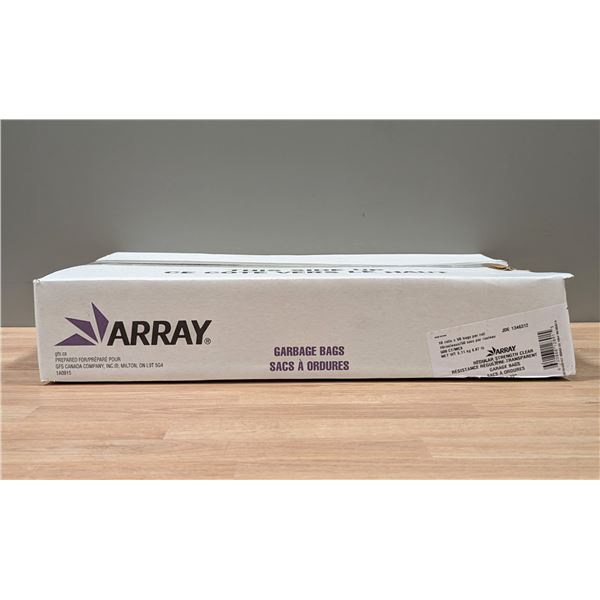 Array 20" x 22" Regular Strangth Clear Garage Bag - Lot of 500 ( 1 Case ) | EC4