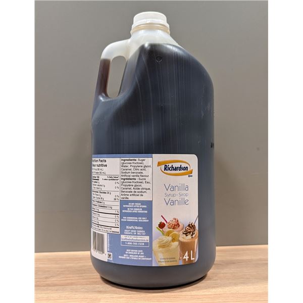 Richardson Vanilla Syrup,4L  | ML2-1