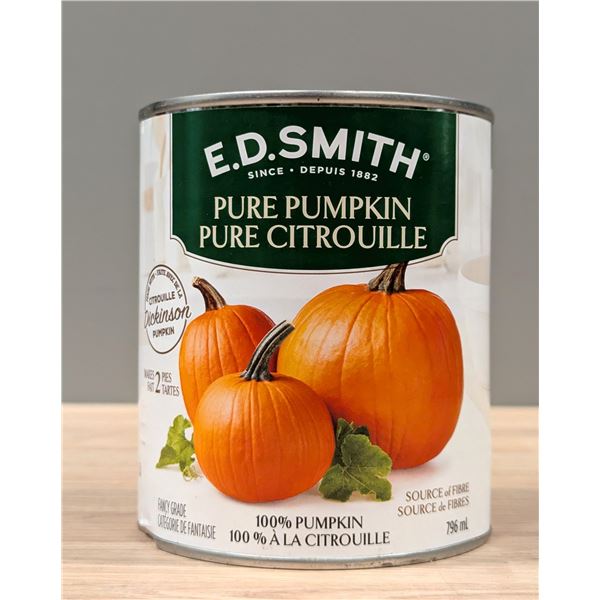 E.D.Smith Pure Pumpkin,796mL - Lot of 11 | ML1-1