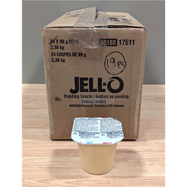 Jell-O Pudding Snacks Vailla, 99g - Lot of 19 | EC4