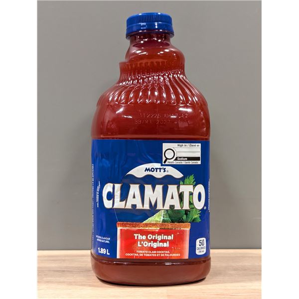 Mott's Clamato The Original, 1.89L - Lot of 7 | Rack J