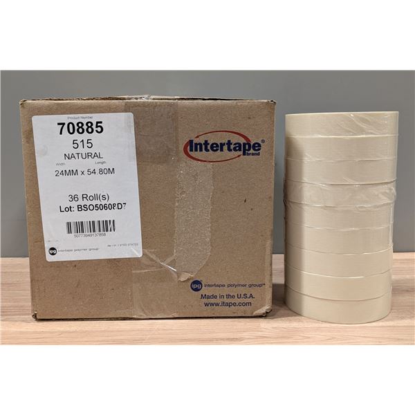 IPG 24mm x 54.80m Intertape Natural - Lot of 36 ( 1 Case ) | ML1-1
