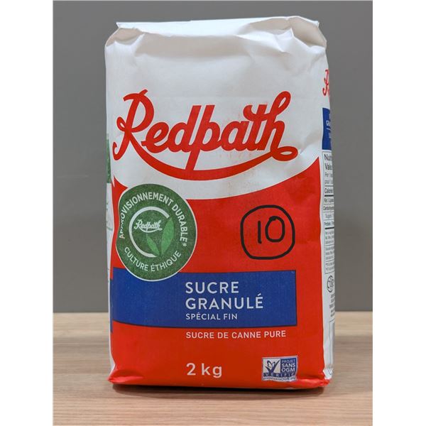 Redpath Granulated Sugar 2Kg  - Lot of 10 | Cooler4