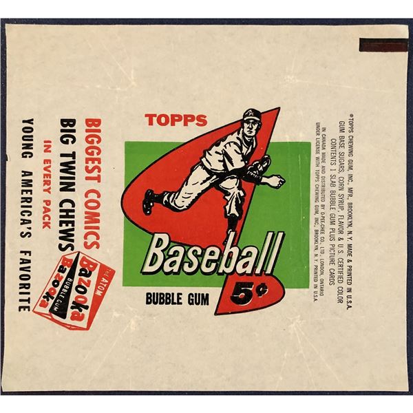 1958 TOPPS BASEBALL WRAPPER