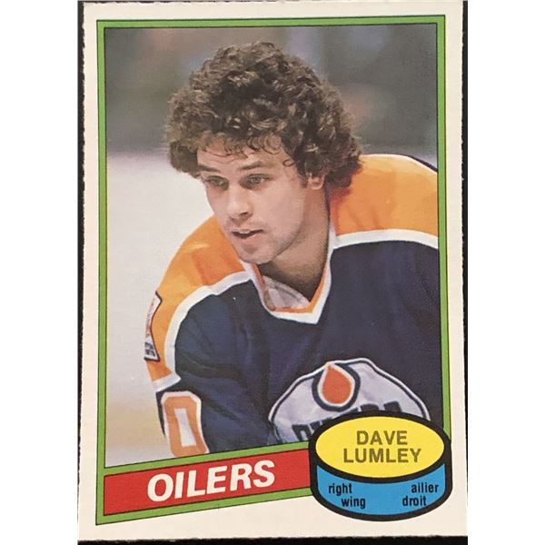 1980-81 O-PEE-CHEE DAVE LUMLEY ROOKIE CARD
