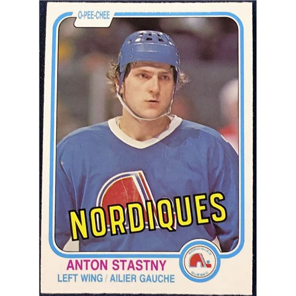 1981-82 O-PEE-CHEE ANTON STASTNY ROOKIE CARD