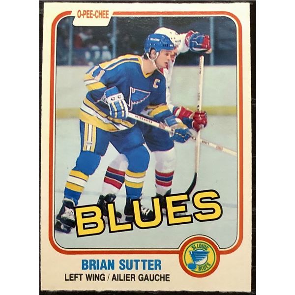 1981-82 O-PEE-CHEE BRIAN SUTTER