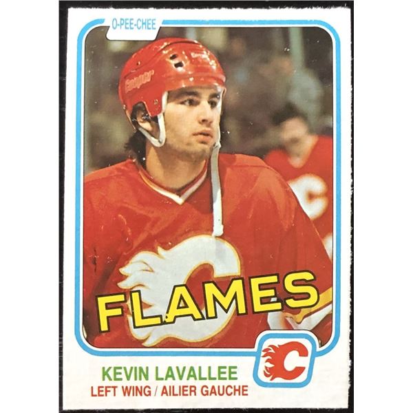 1981-82 O-PEE-CHEE KEVIN LAVALLEE ROOKIE CARD