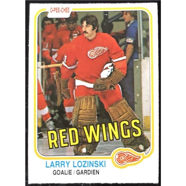 1981-82 O-PEE-CHEE LARRY LOZINSKI ROOKIE CARD