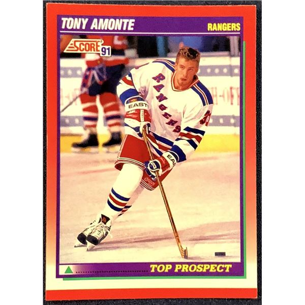 1991-92 SCORE NHL TONY AMONTE ROOKIE CARD