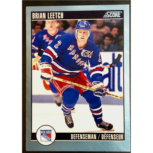 1992-93 SCORE NHL BRIAN LEETCH (HOF)
