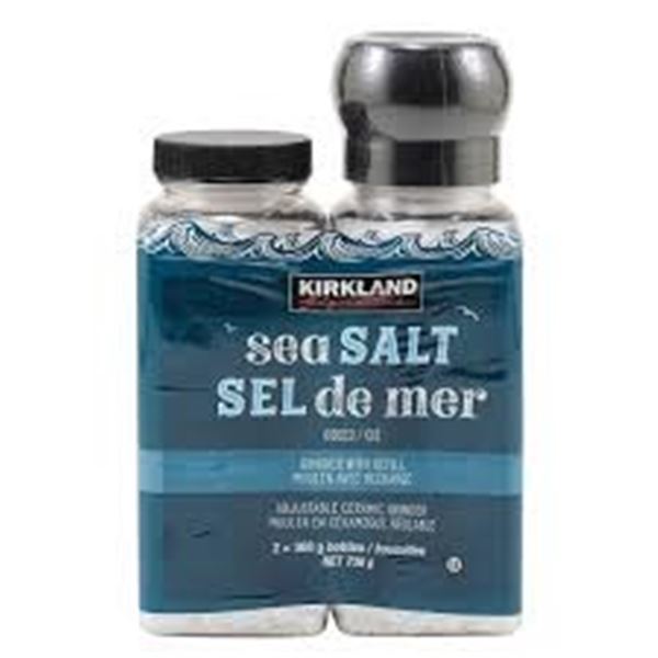 NEW 2 X 13 OZ KIRKLAND SEA SALT