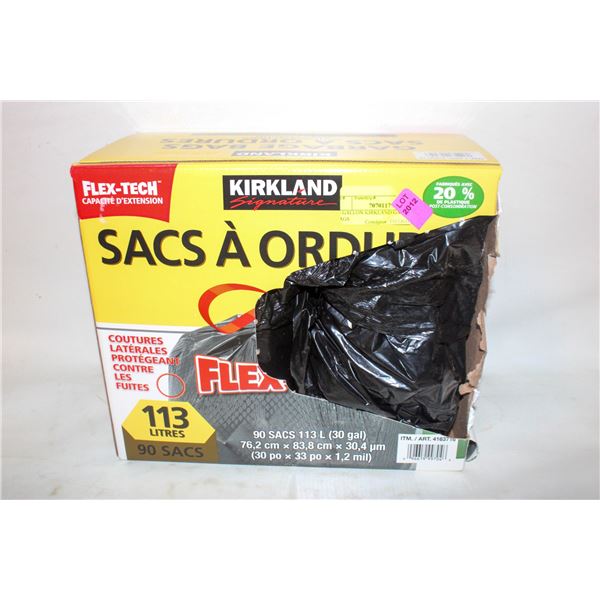 30 GALLON KIRKLAND GARBAGE BAGS