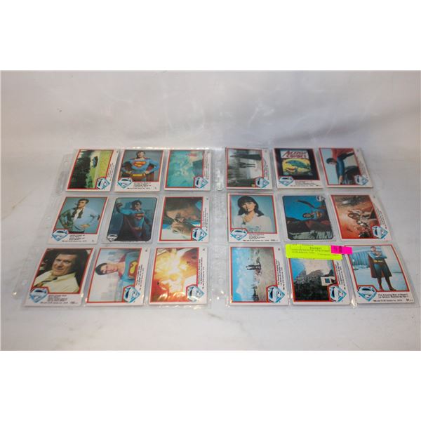 COLLECTION OF 1978 TOPPS SUPERMAN: THE