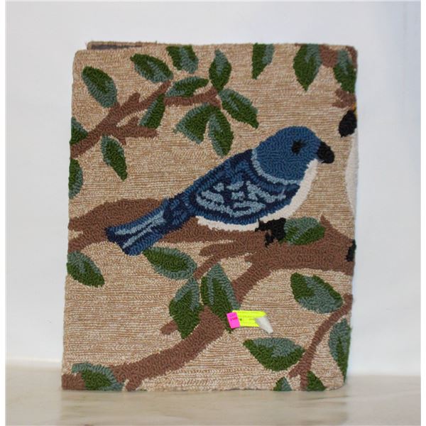 HAND HOOKED ACCENT RUG 22 X 38"