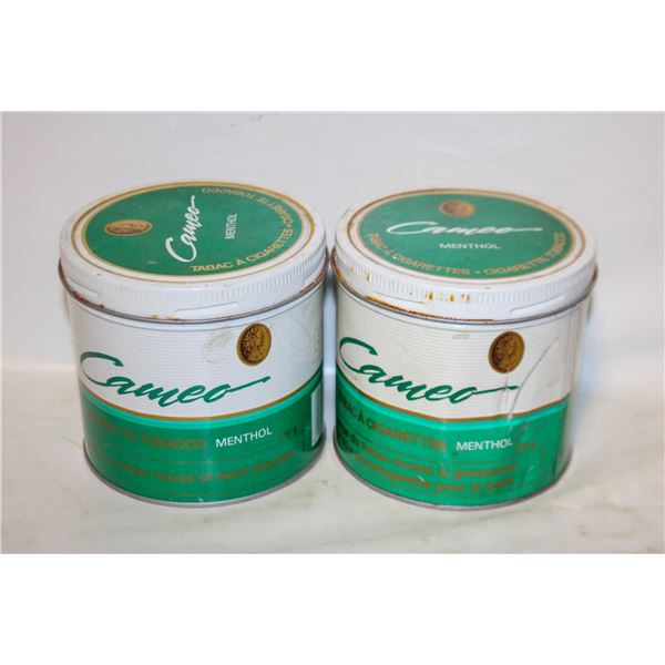 2 VINTAGE CAMEO MENTHOL CIGARETTE