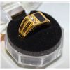 Image 1 : NEW MEN'S BLACK STONE  RING - SIZE 10