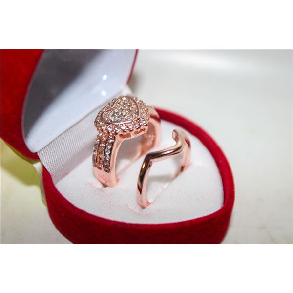 NEW 2PCS/SET RING SET SZ7