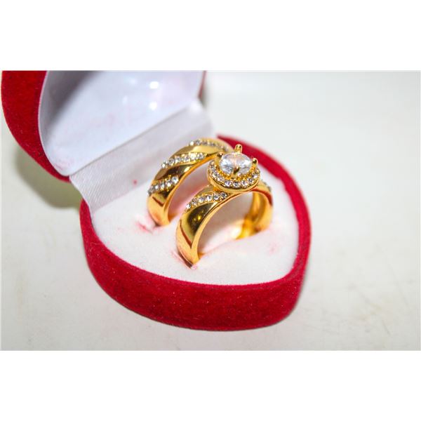 NEW 2PCS/SET RING SET SZ7