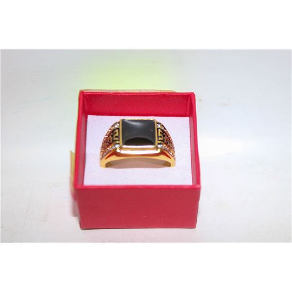 ESTAT GOLD TONE MEN'S RING SZ10