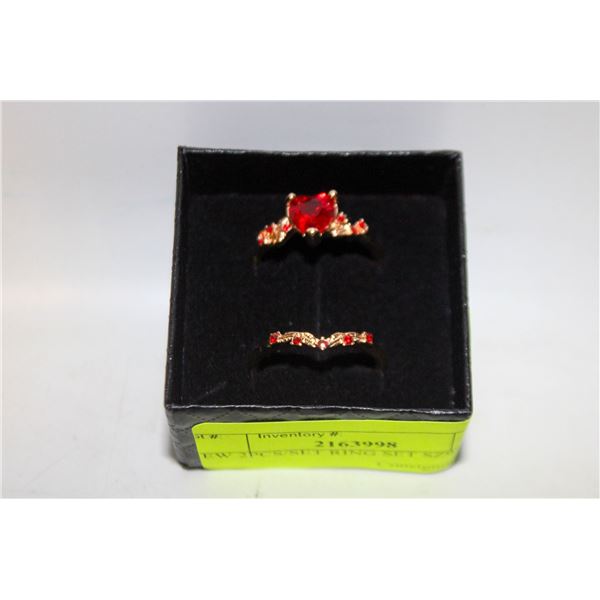 NEW 2PCS/SET RING SET SZ9