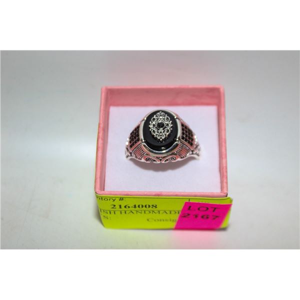 NEW TURKISH HANDMADE SILVER LOOK MEN’S: