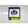 Image 1 : NEW MEN'S BLUE STONE RING - SIZE 12