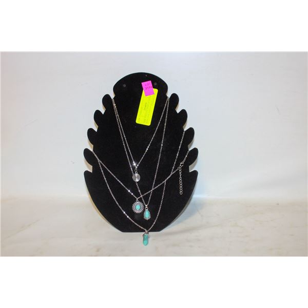 NEW JEWELRY DISPLAY STAND WITH NEW 4 NECKLACES