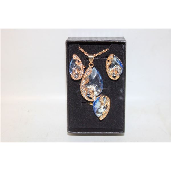 NEW NECKLACE AND RING WITH EARRINGS