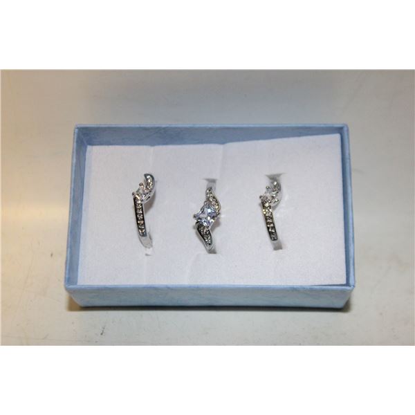 NEW 3PCS/SET RING SET SZ8
