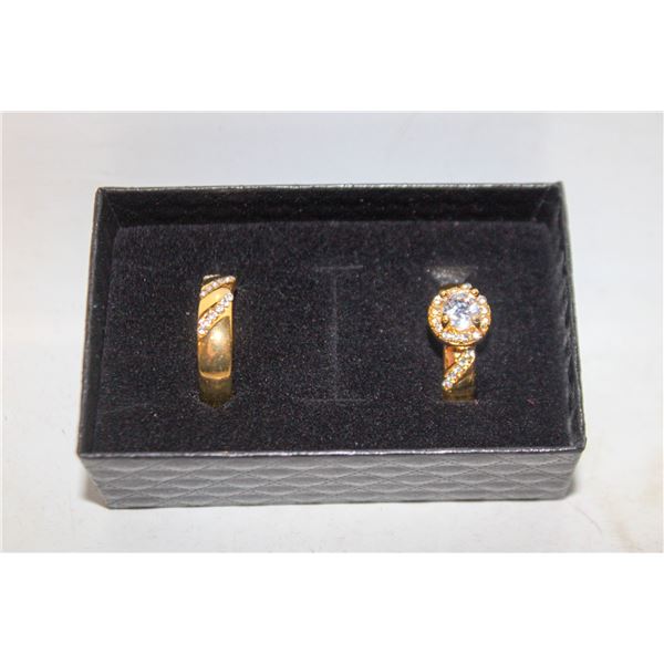 NEW 2PCS/SET RING SET SZ9