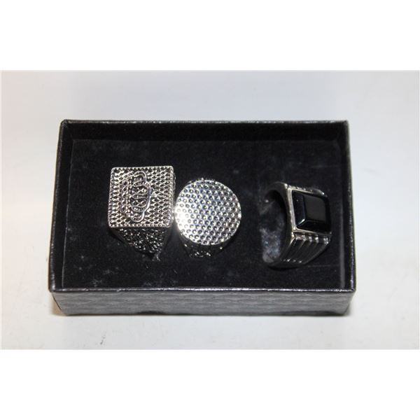 NEW 3PCS/SET MEN'S RING - SIZE 10