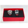 Image 1 : NEW 2PCS/SET MEN'S RING - SIZE10