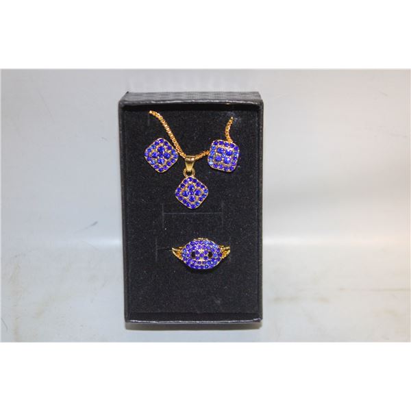 NEW NECKLACE AND RING WITH EARRINGS
