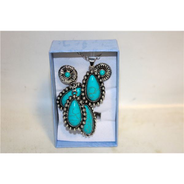 NEW NECKLACE AND RING WITH EARRINGS