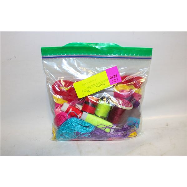 LOT OF EMBROIDERY THREAD