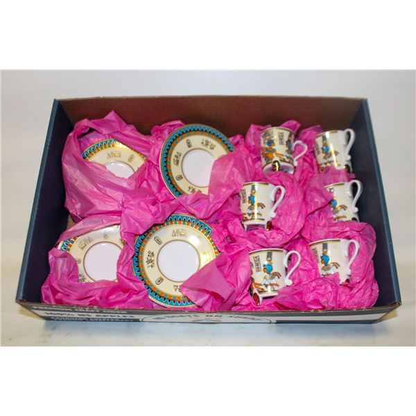 VTG FATHI MAHMOUD ESPRESSO CUP & SAUCER-SET OF 6