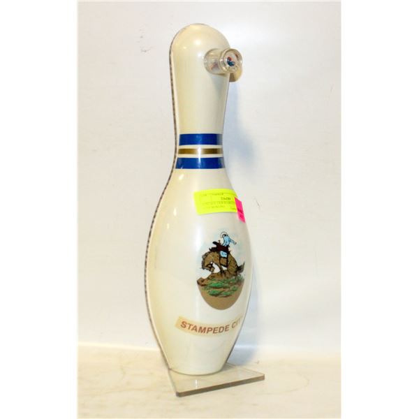 VINTAGE CRIB BOARD STAMPEDE CITY BOWLING